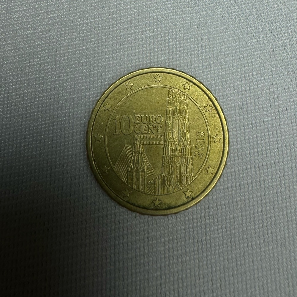 AUSTRIA 2018 10 Euro Cent Coin